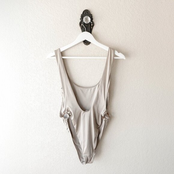 Aerie One Piece Swimsuit Women’s Size Medium Cheeky Scoop with Side Rings - Picture 3 of 7